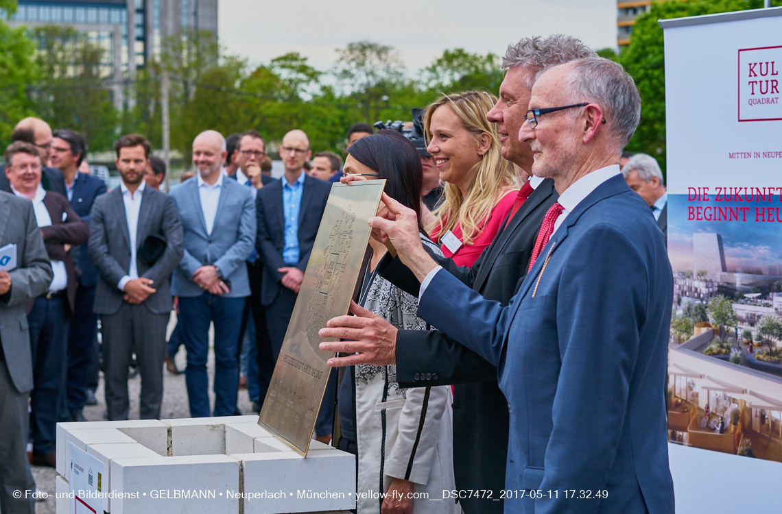 11. Mai 2017 - Grundsteinlegung für die LOGE und dem Kulturquadrat in Neuperlach